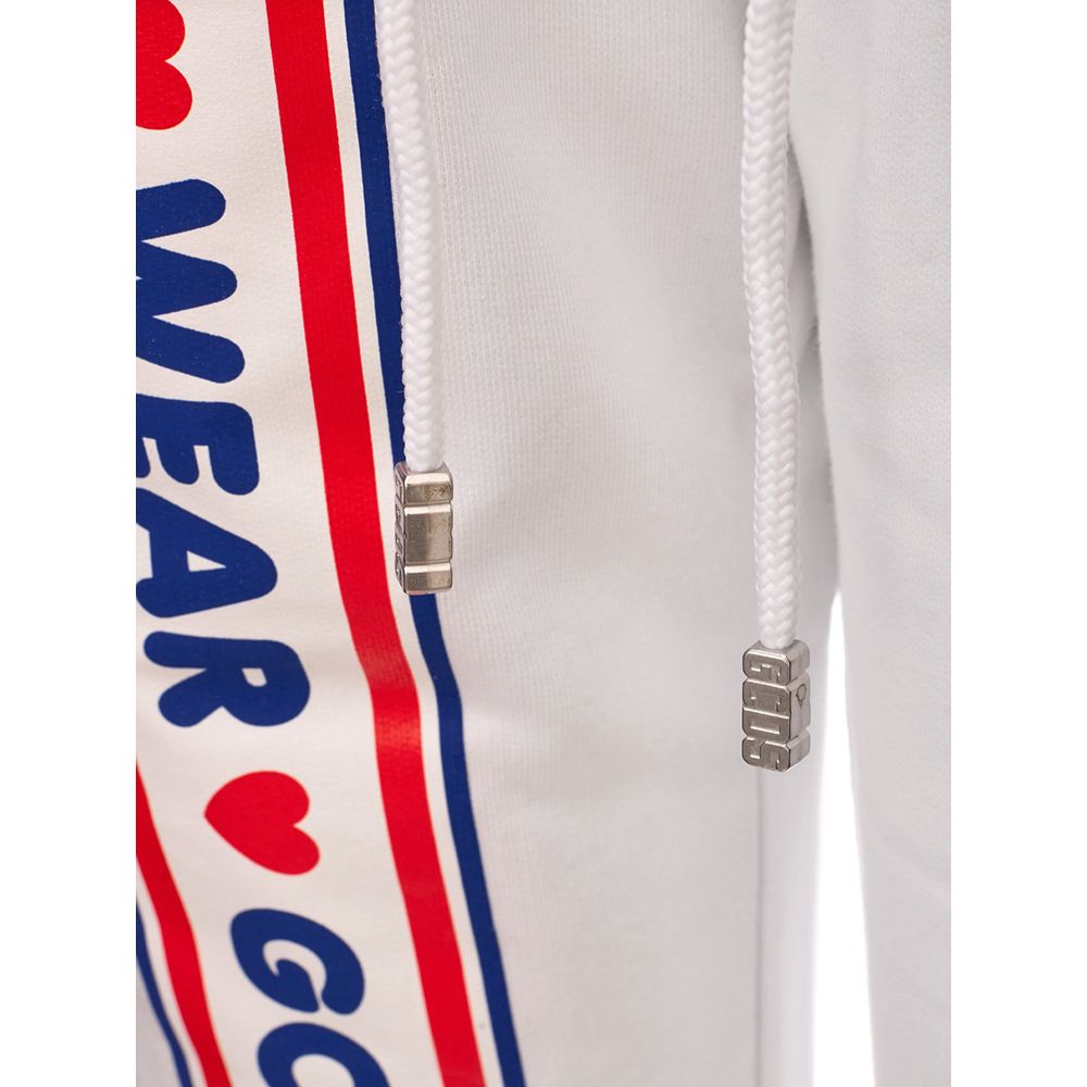 Blugi și pantaloni din bumbac alb GCDS