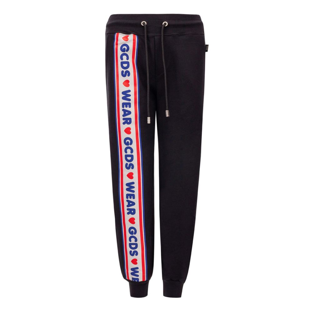GCDS Schwarze Jeans und Hose aus Baumwolle