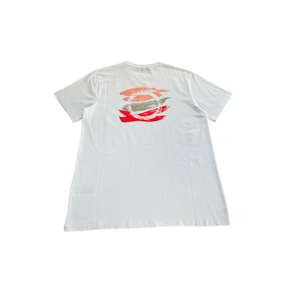 Trussardi Beachwear Weißes Herren-T-Shirt aus Baumwolle