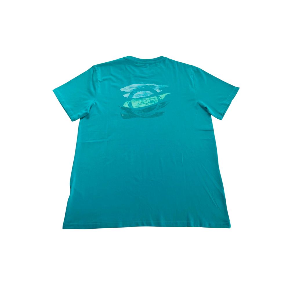 Trussardi Beachwear Hellblaues Herren-T-Shirt aus Baumwolle