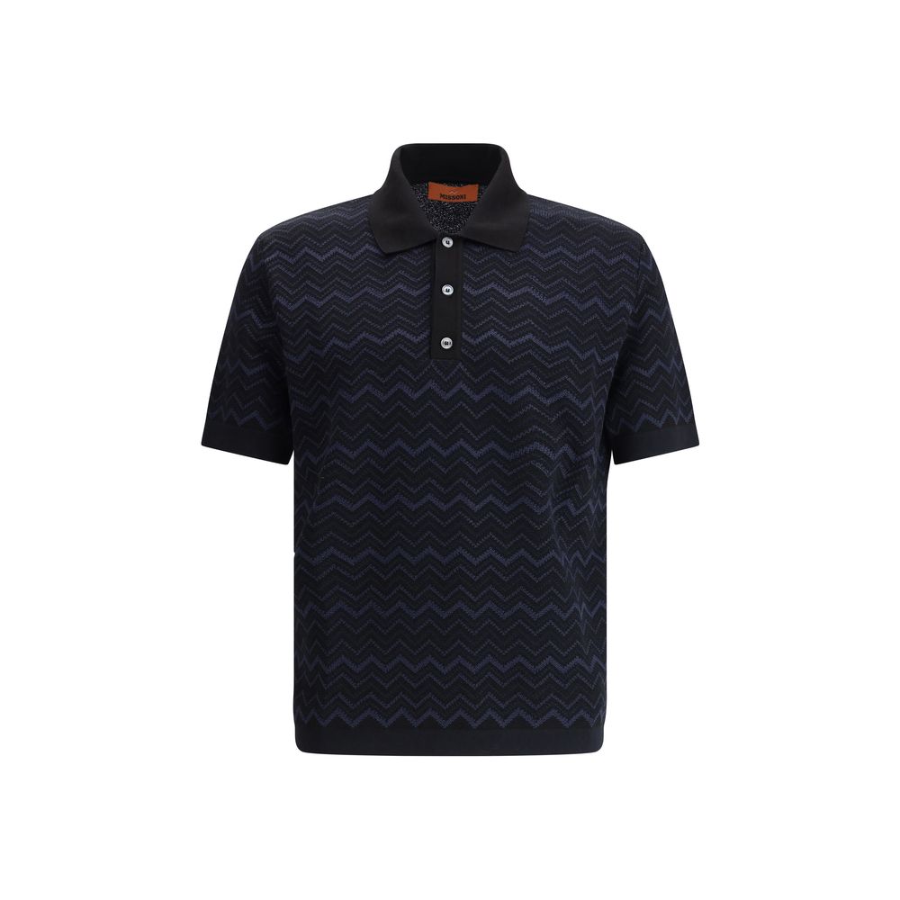 Tricou polo tricotat Missoni