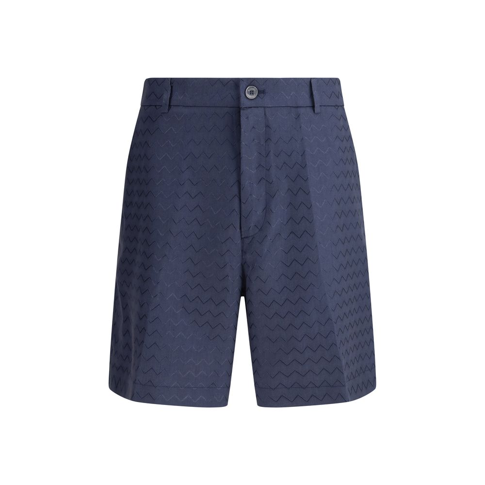 Missoni Tailored Shorts mit glänzendem Zickzack-Muster