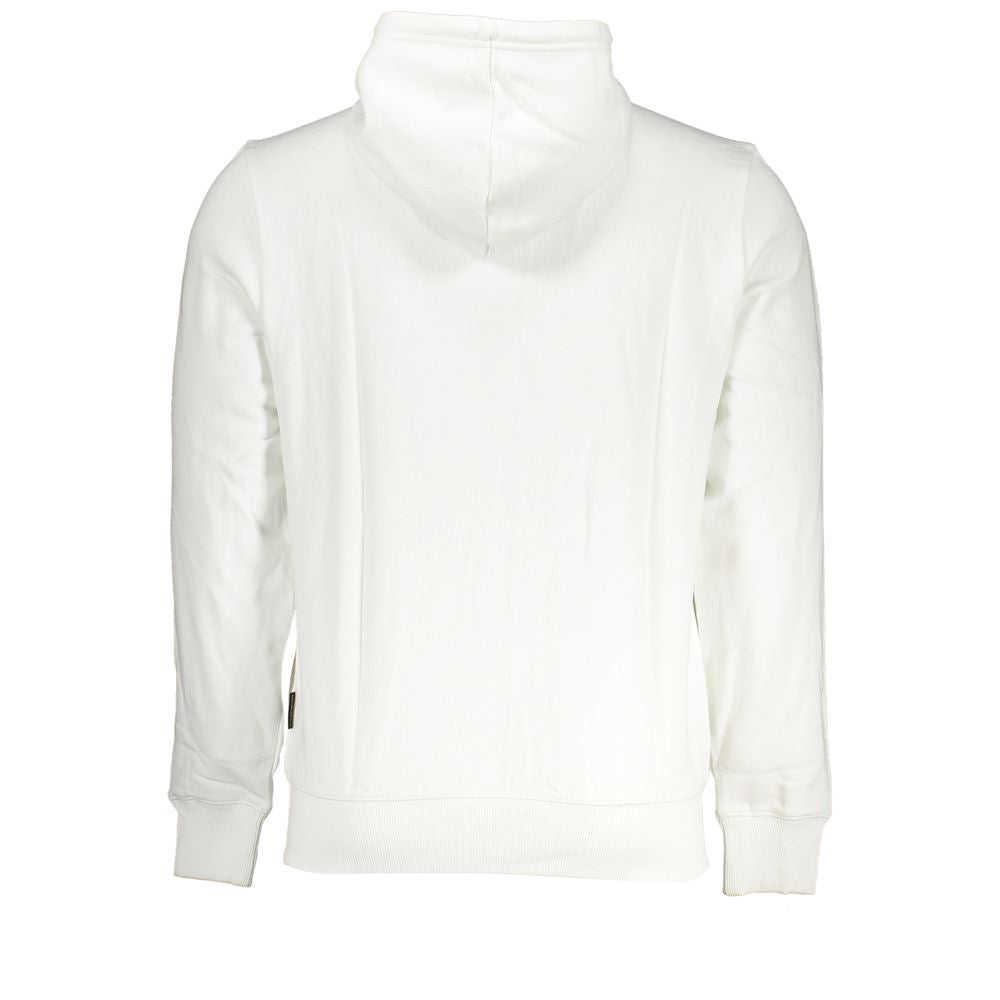 Napapijri – Elegantes weißes Kapuzensweatshirt aus Baumwolle