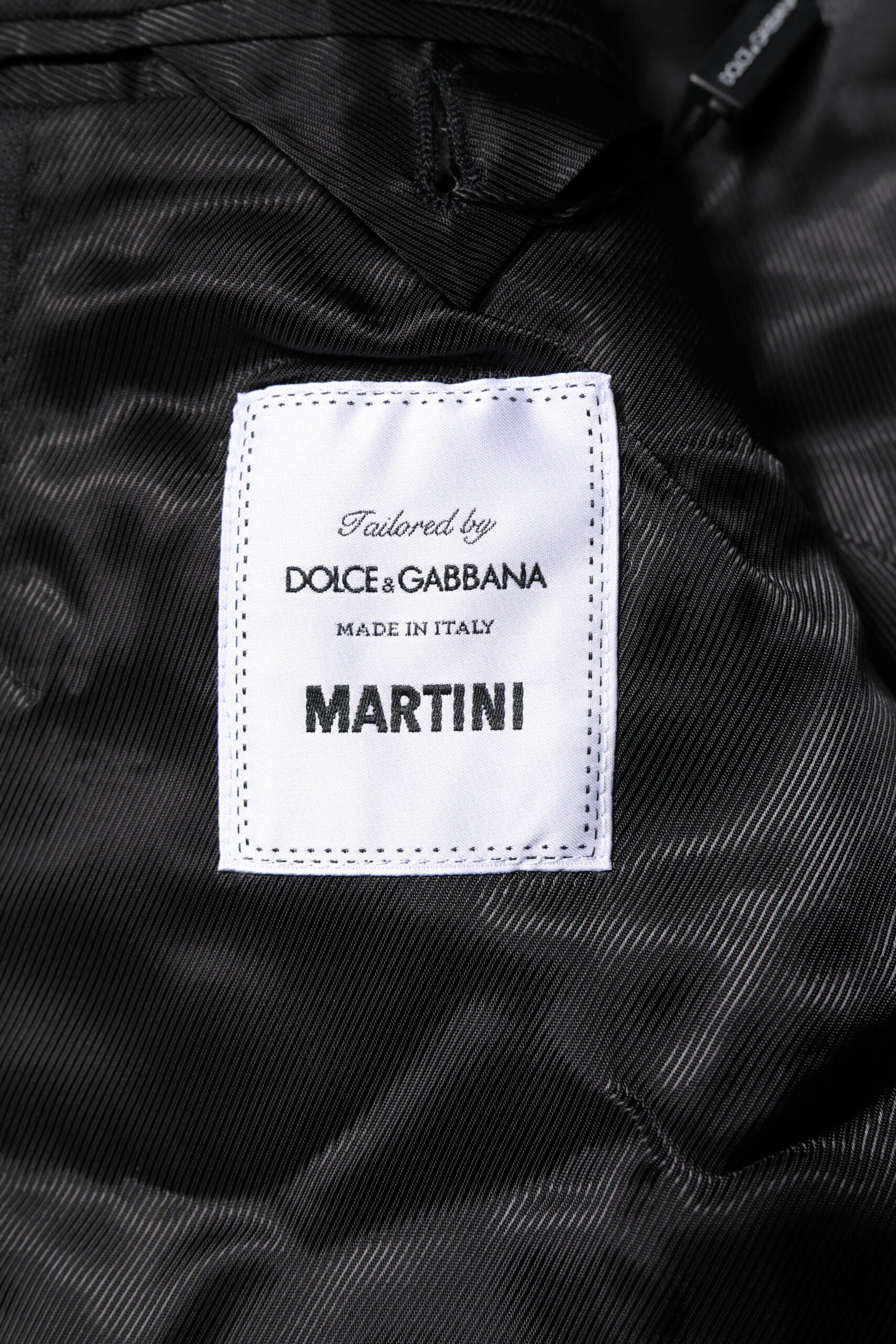 Dolce &amp; Gabbana Schwarzer einreihiger Herrenmantel MARTINI Blazer