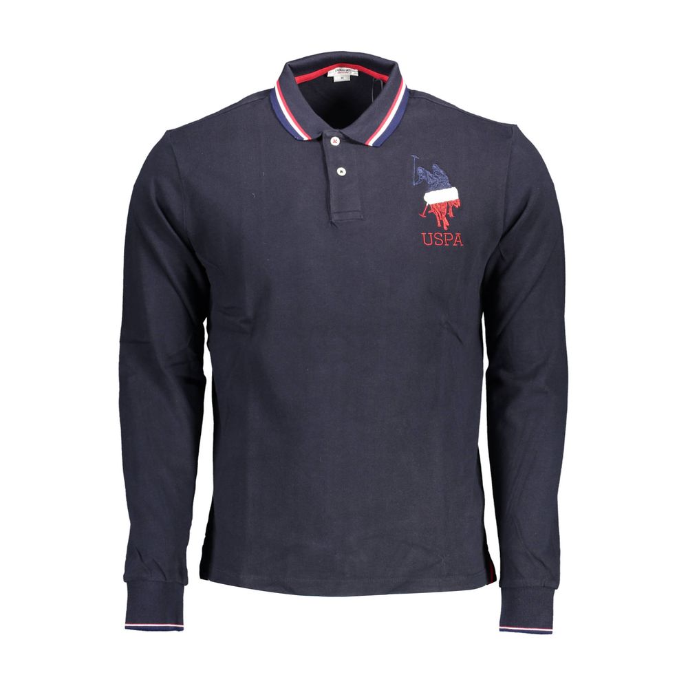 Tricou polo albastru din bumbac pentru bărbați US POLO ASSN.