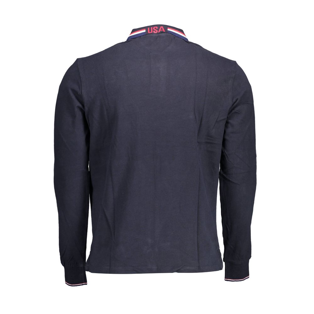 Tricou polo albastru din bumbac pentru bărbați US POLO ASSN.