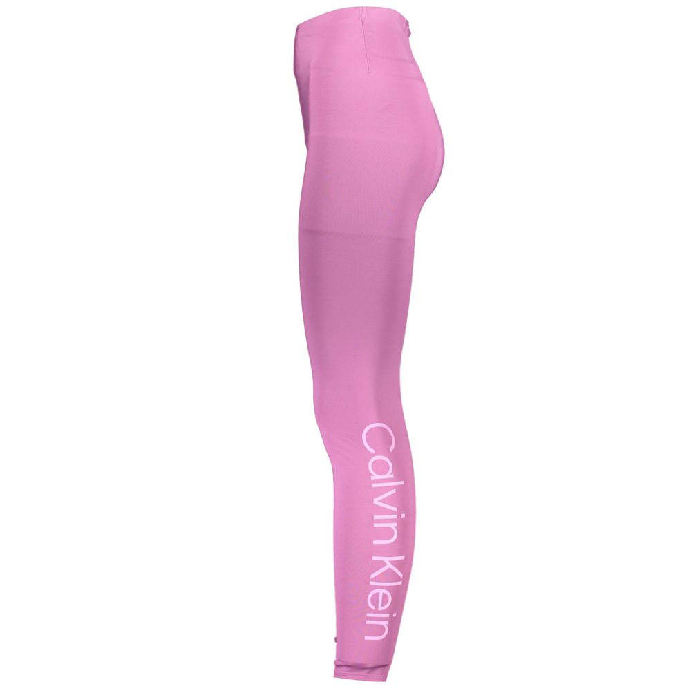 Colanți Calvin Klein mov din poliester pentru femei