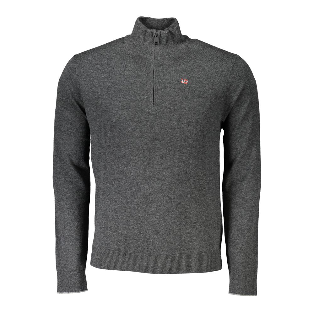 Napapijri Herrenpullover aus grauem Stoff