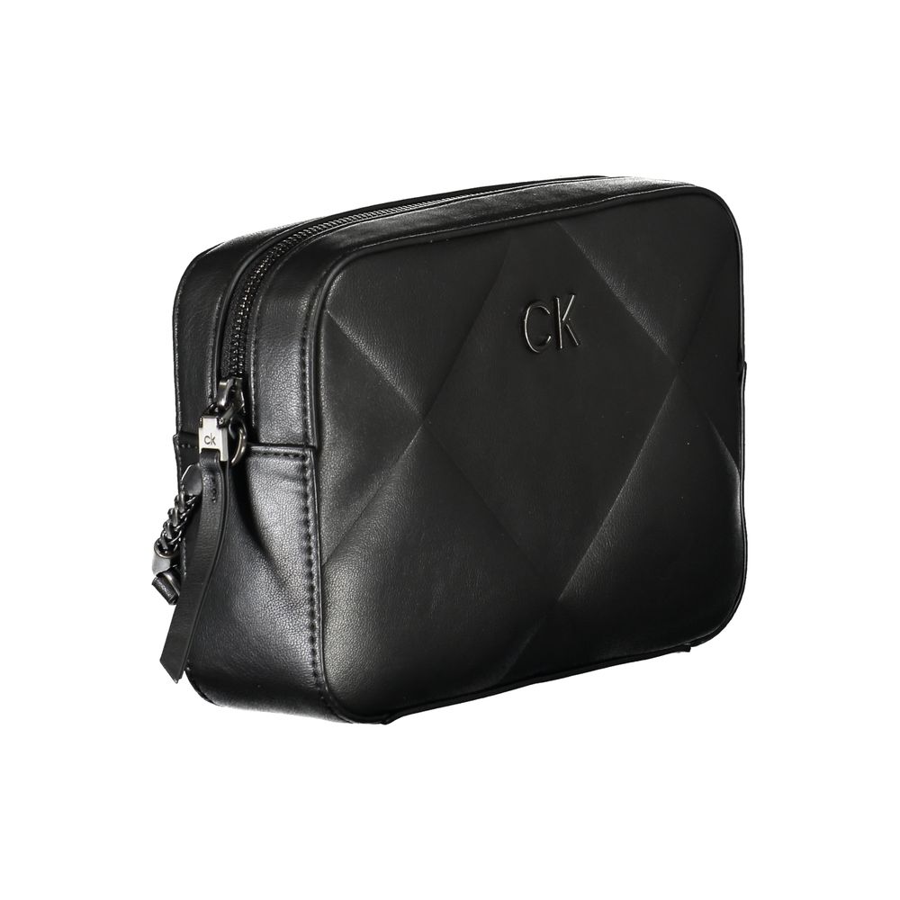 Geantă de mână Calvin Klein neagră din poliester