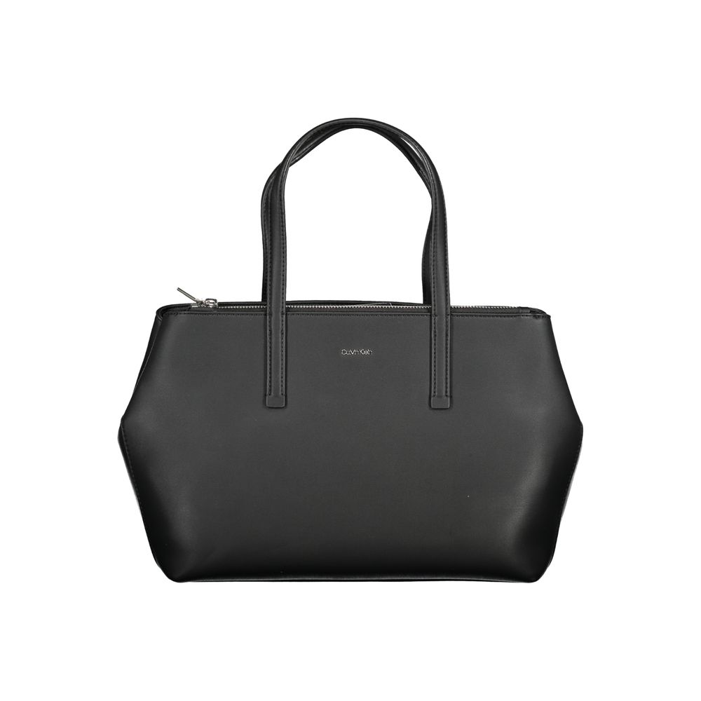 Geantă de mână Calvin Klein neagră din poliester