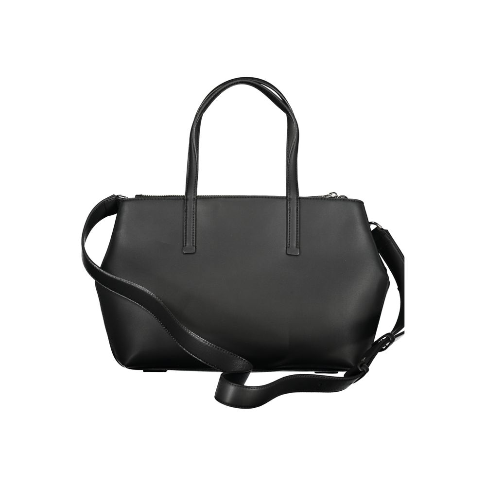Geantă de mână Calvin Klein neagră din poliester