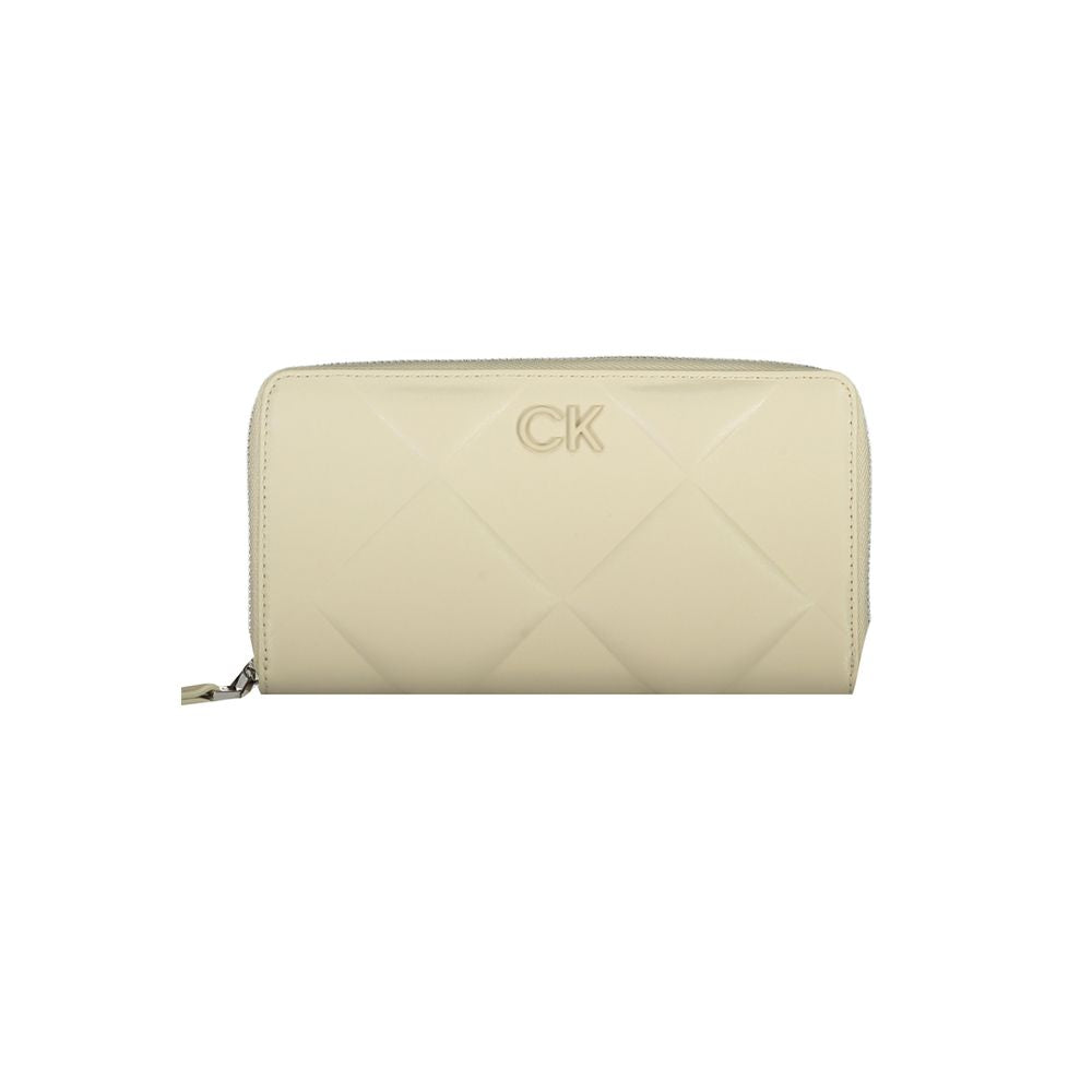 Portofel Calvin Klein bej din poliester