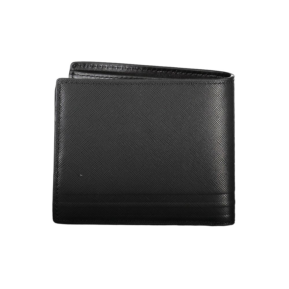 Tommy Hilfiger – Schwarze Lederbrieftasche für Herren