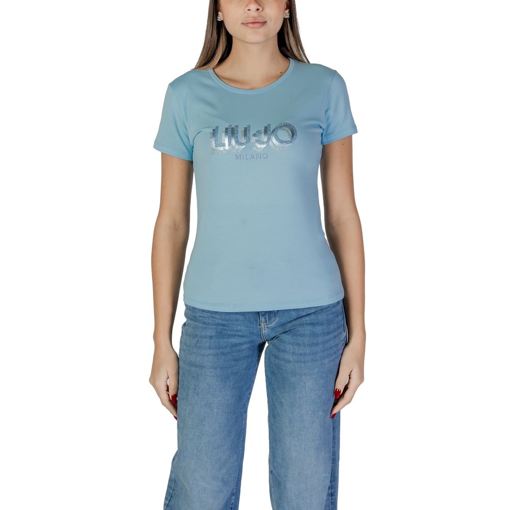Liu Jo Blaue Baumwolloberteile und T-Shirts