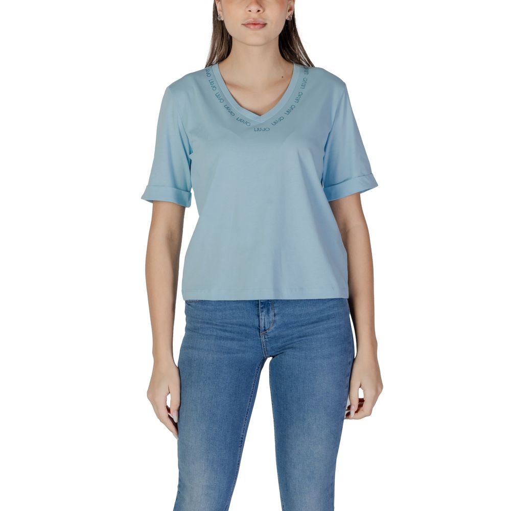 Liu Jo Blaue Baumwolloberteile und T-Shirts