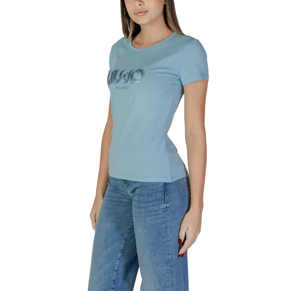 Liu Jo Blaue Baumwolloberteile und T-Shirts