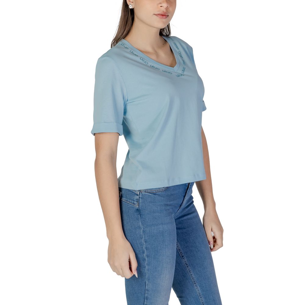 Liu Jo Blaue Baumwolloberteile und T-Shirts