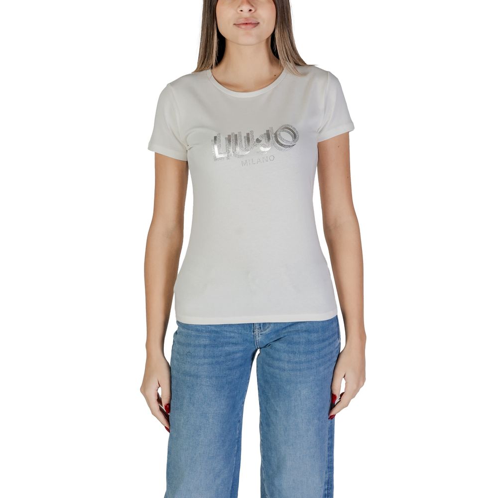 Tricou Liu Jo alb din bumbac