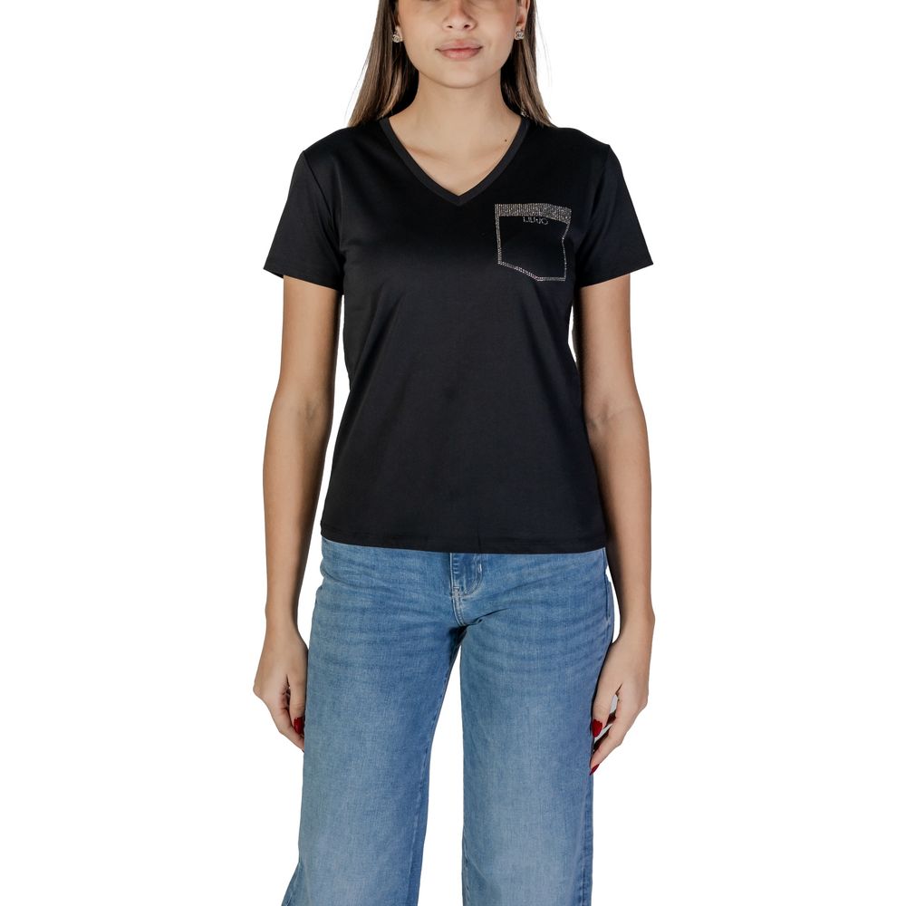 Tricou Liu Jo negru din bumbac