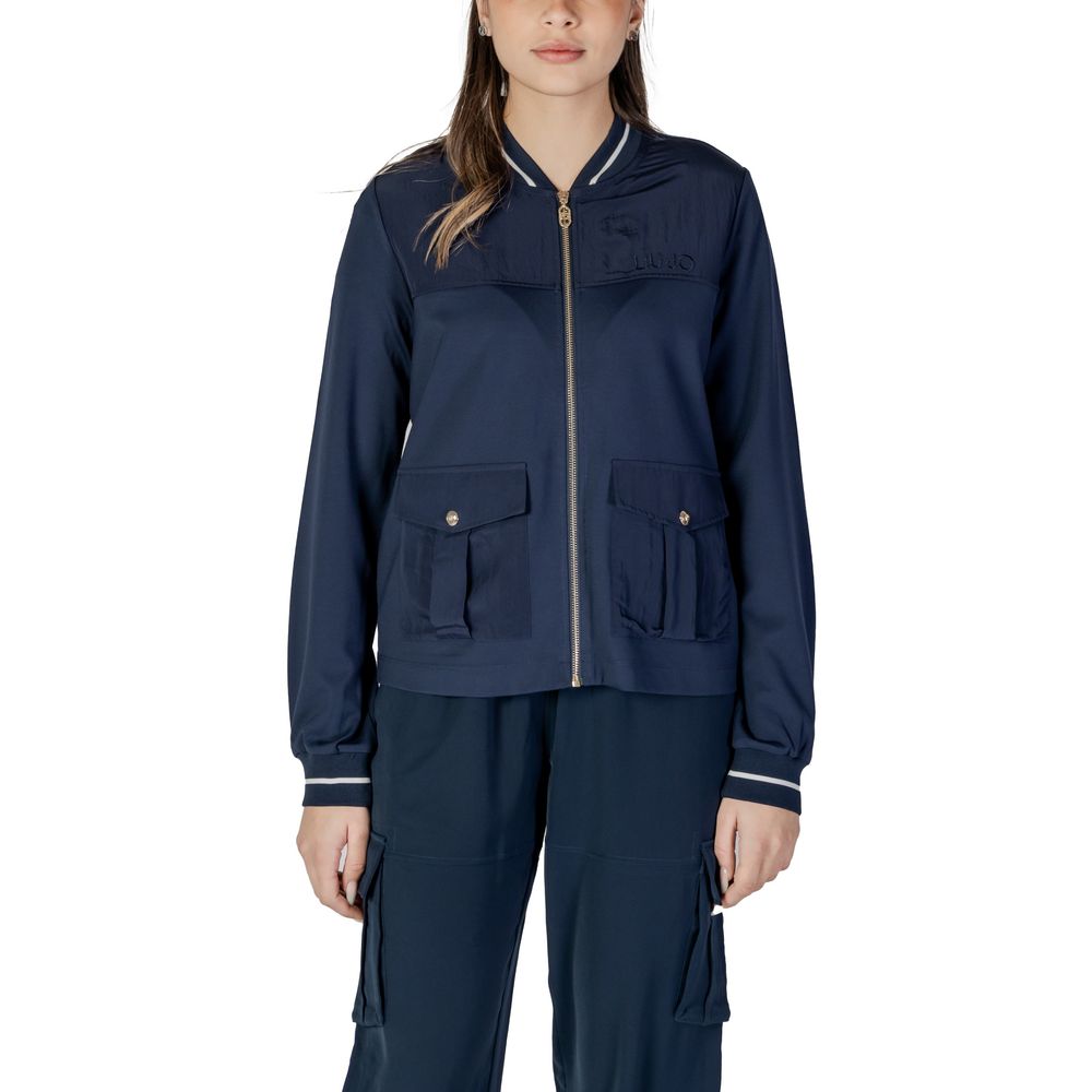 Liu Jo Blaues Viskose-Sweatshirt