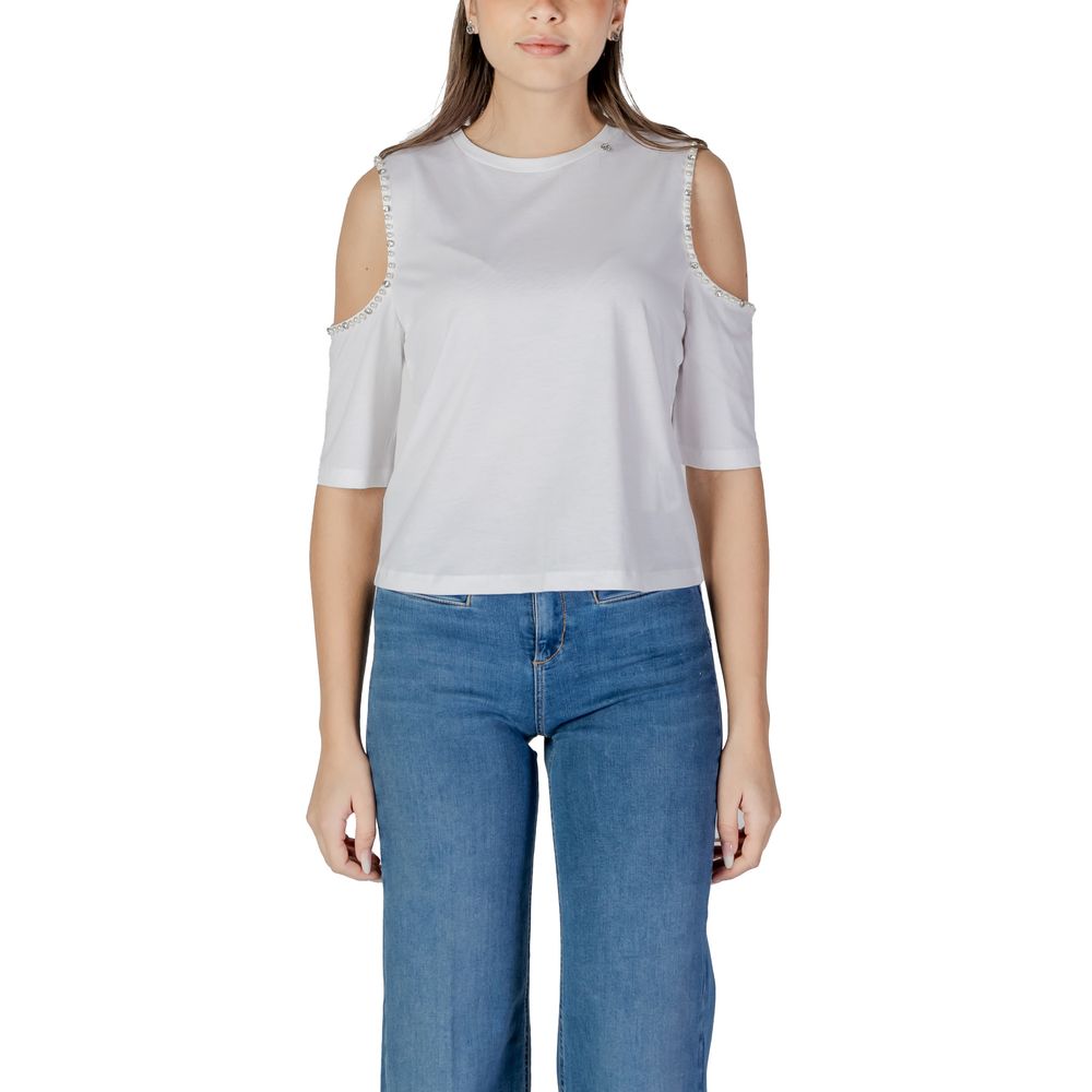 Tricou Liu Jo alb din bumbac