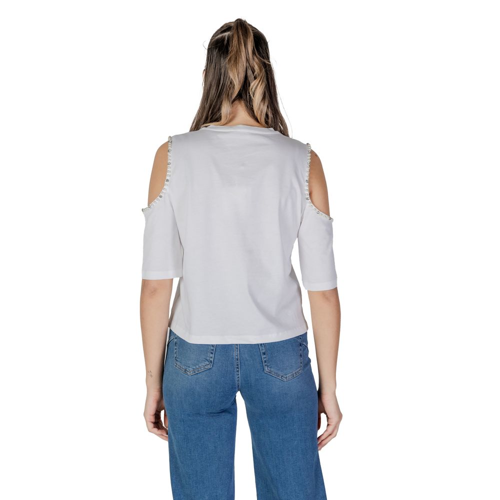 Tricou Liu Jo alb din bumbac