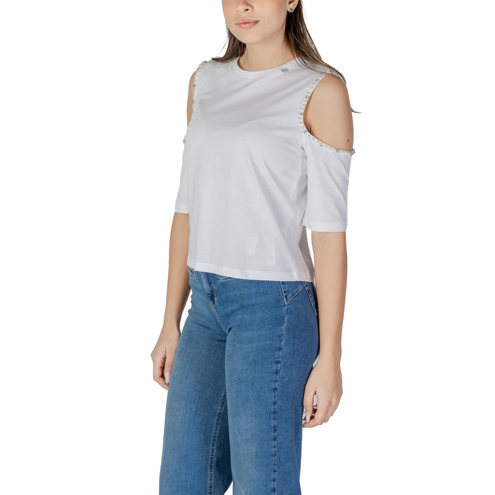 Tricou Liu Jo alb din bumbac