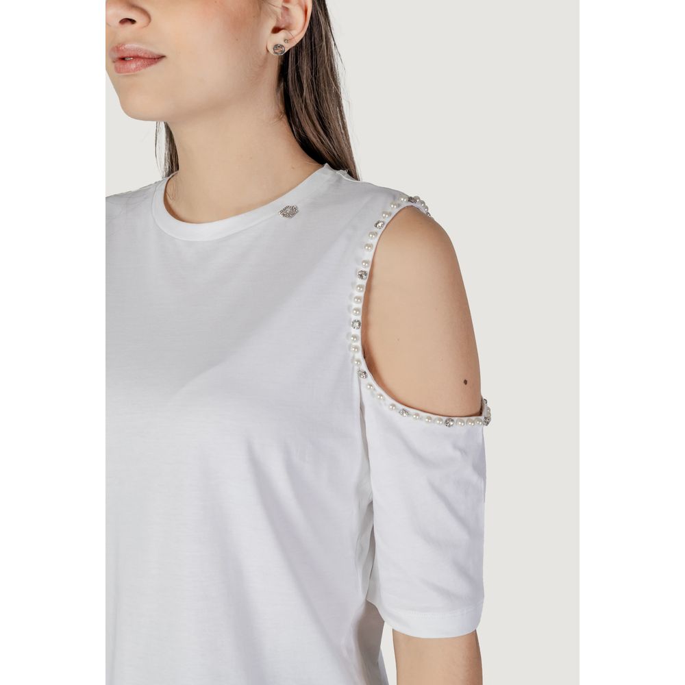 Tricou Liu Jo alb din bumbac