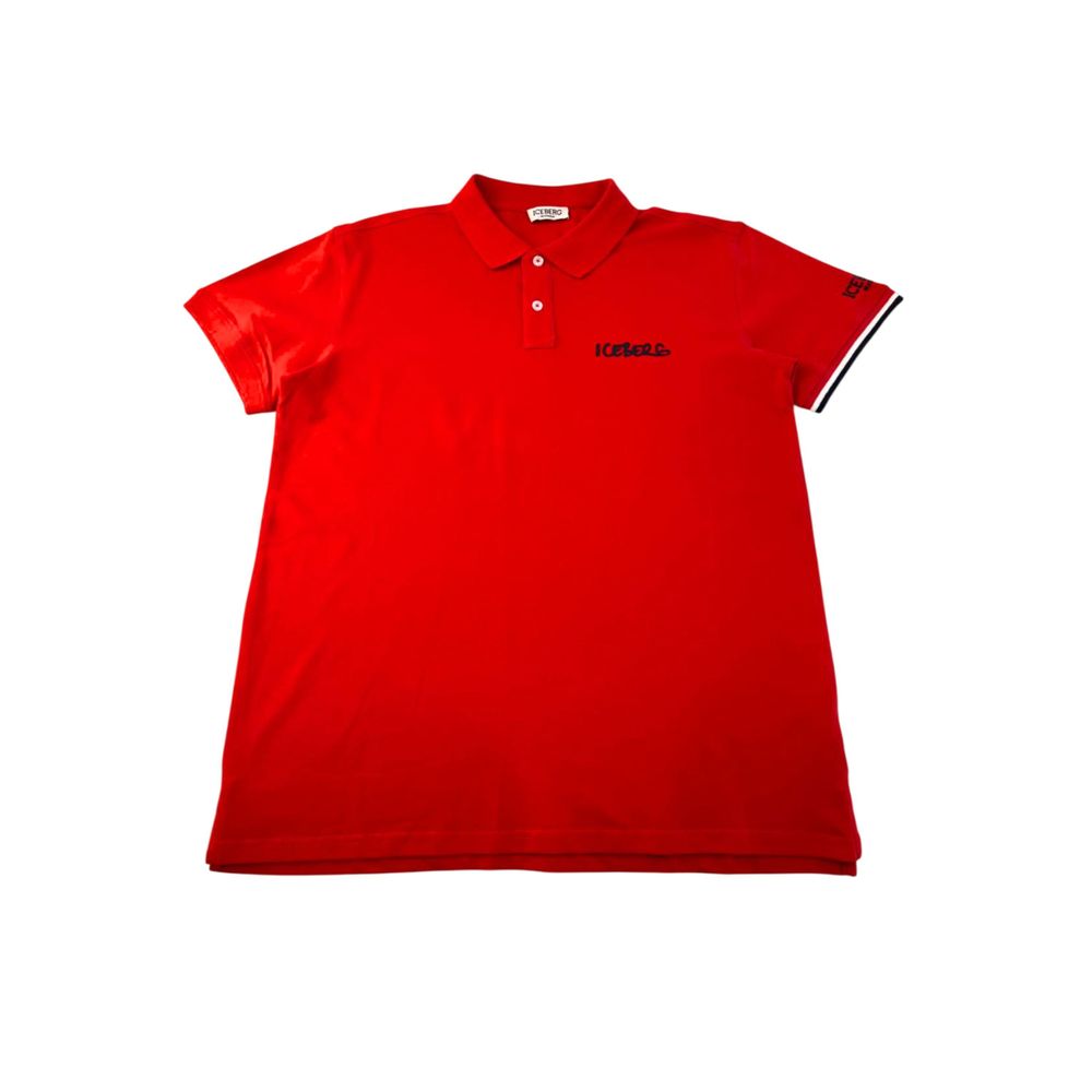 Iceberg Rotes Poloshirt aus Baumwolle für Herren