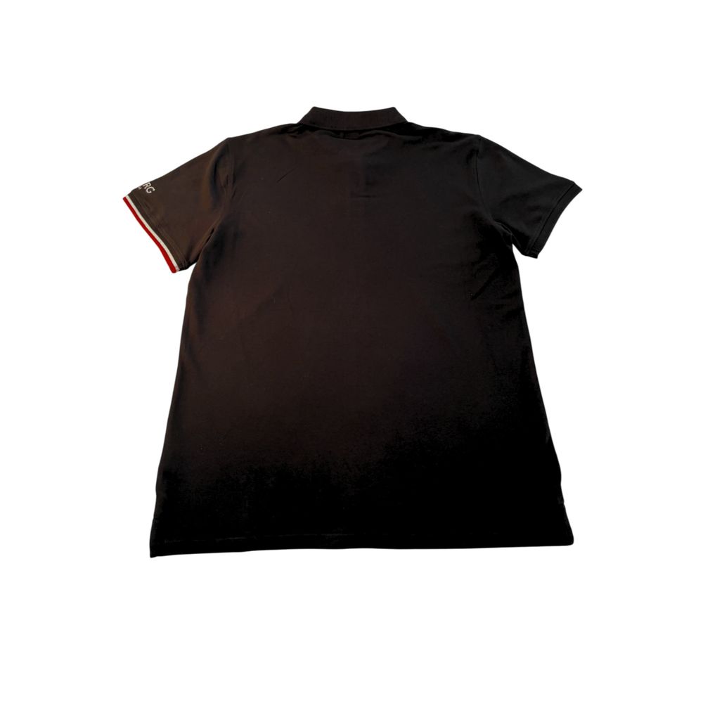 Iceberg Herren Poloshirt aus schwarzer Baumwolle