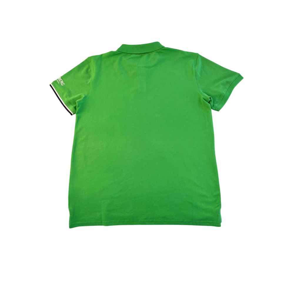 Iceberg Grünes Poloshirt aus Baumwolle für Herren