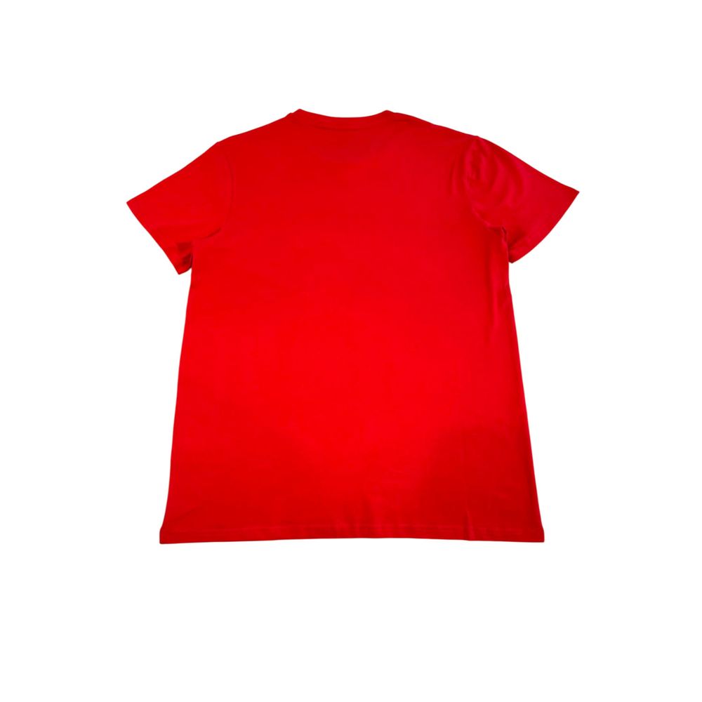 Iceberg Rotes Baumwoll-Herren-T-Shirt