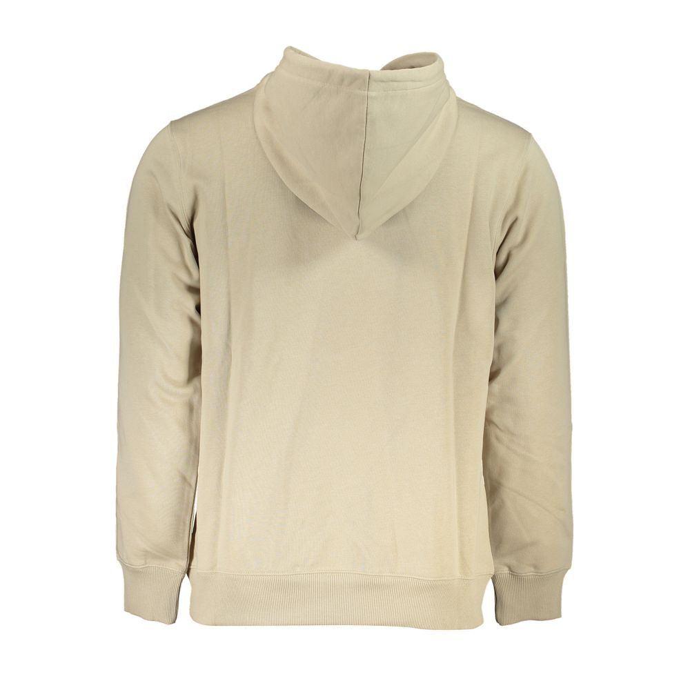 Calvin Klein – Beiges Baumwoll-Sweatshirt mit Kapuze