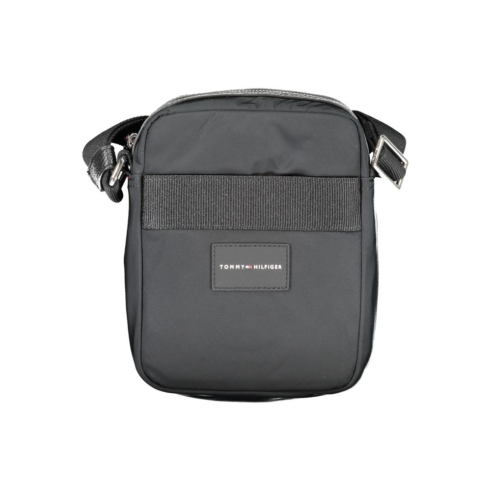 Tommy Hilfiger – Schwarze Polyester-Umhängetasche