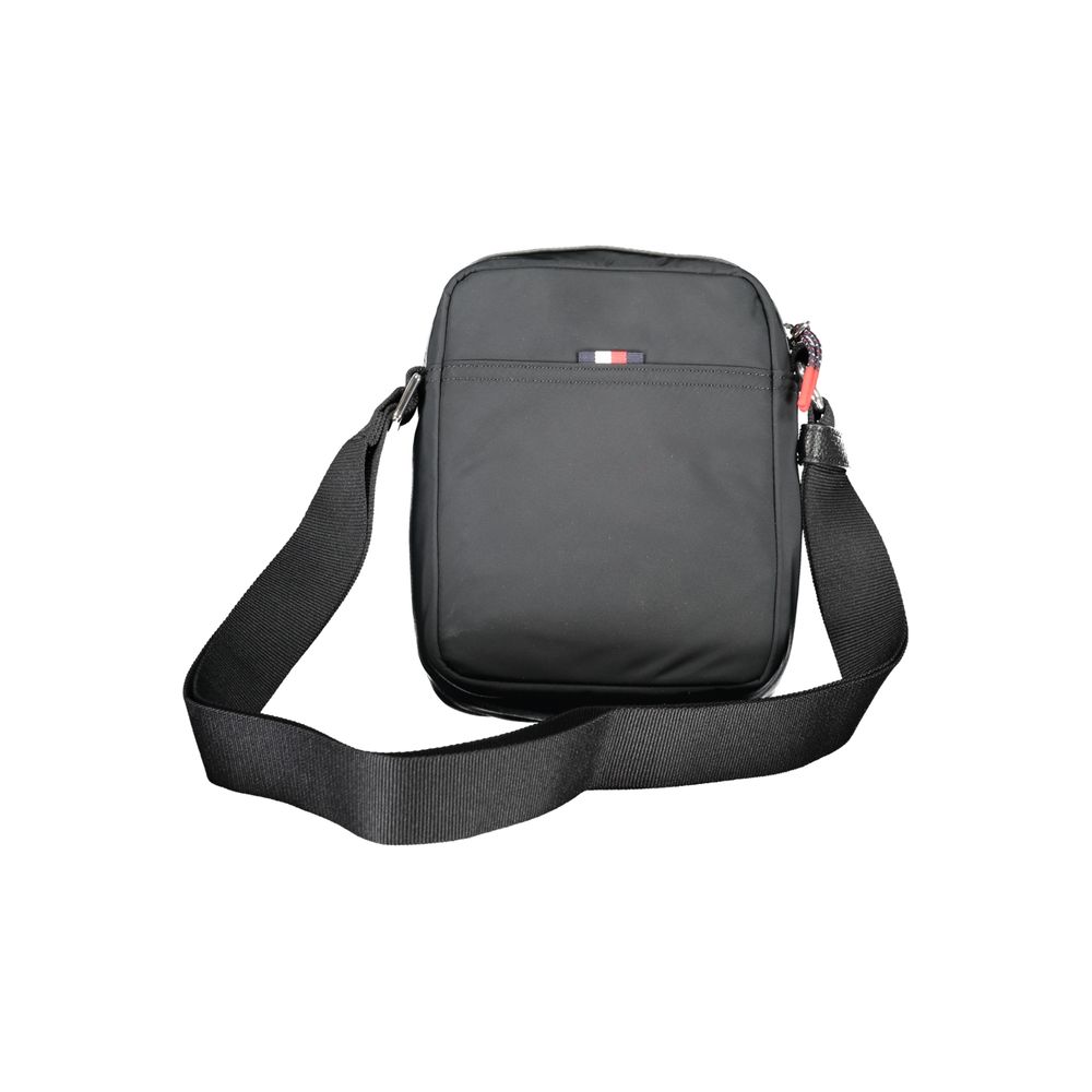Tommy Hilfiger – Schwarze Polyester-Umhängetasche