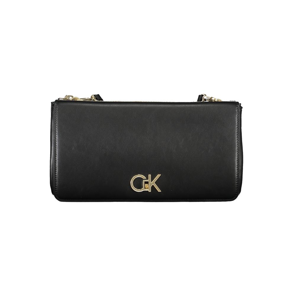Calvin Klein Schwarze Polyester-Handtasche