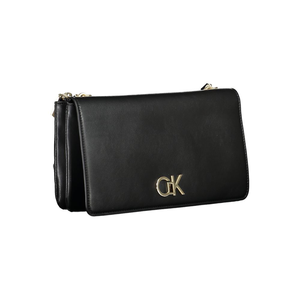 Geantă de mână Calvin Klein neagră din poliester