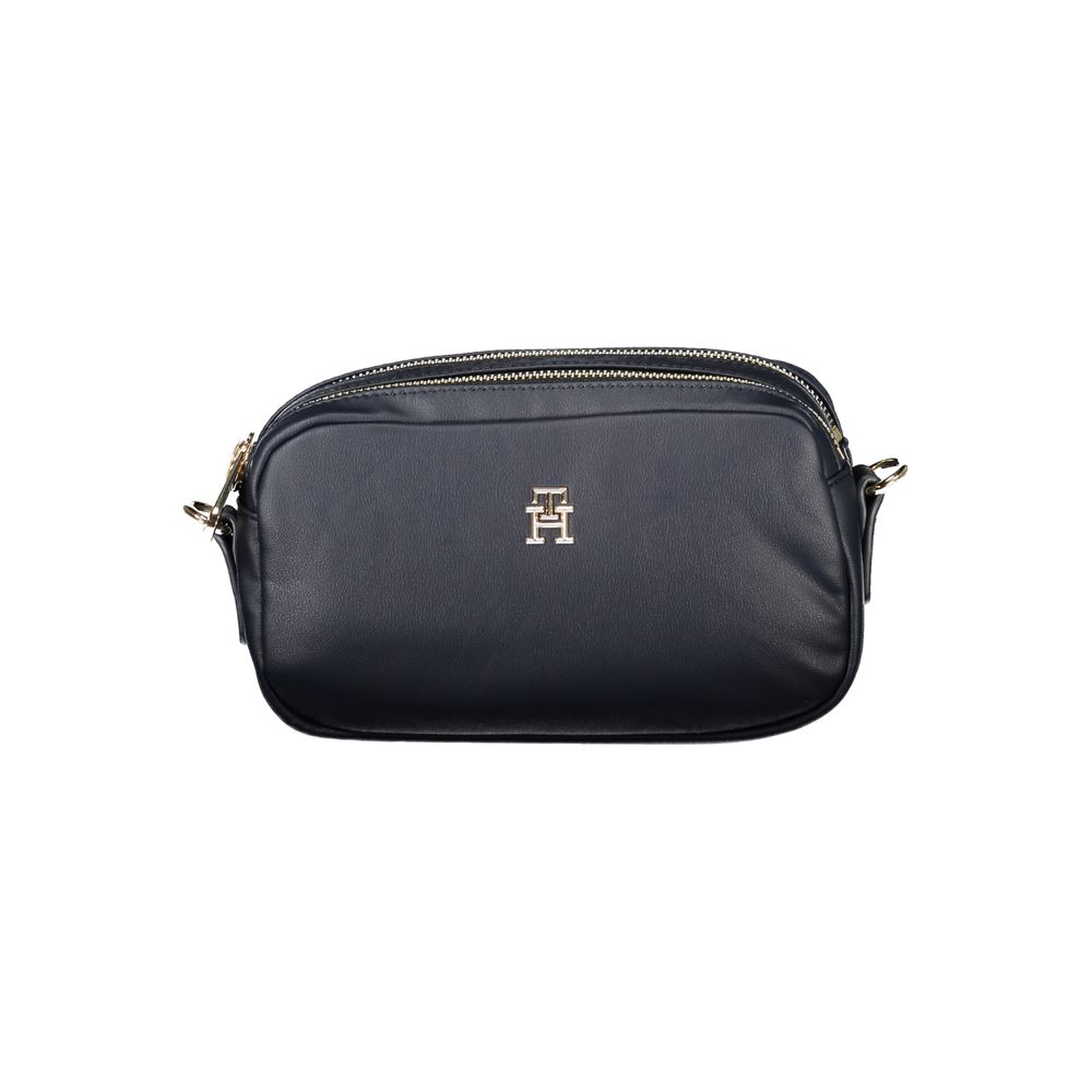 Geantă de mână Tommy Hilfiger albastră din poliester pentru femei