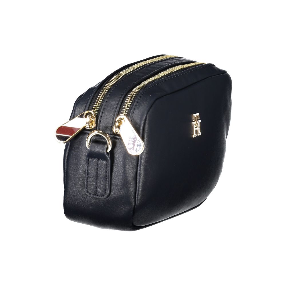 Geantă de mână Tommy Hilfiger albastră din poliester pentru femei