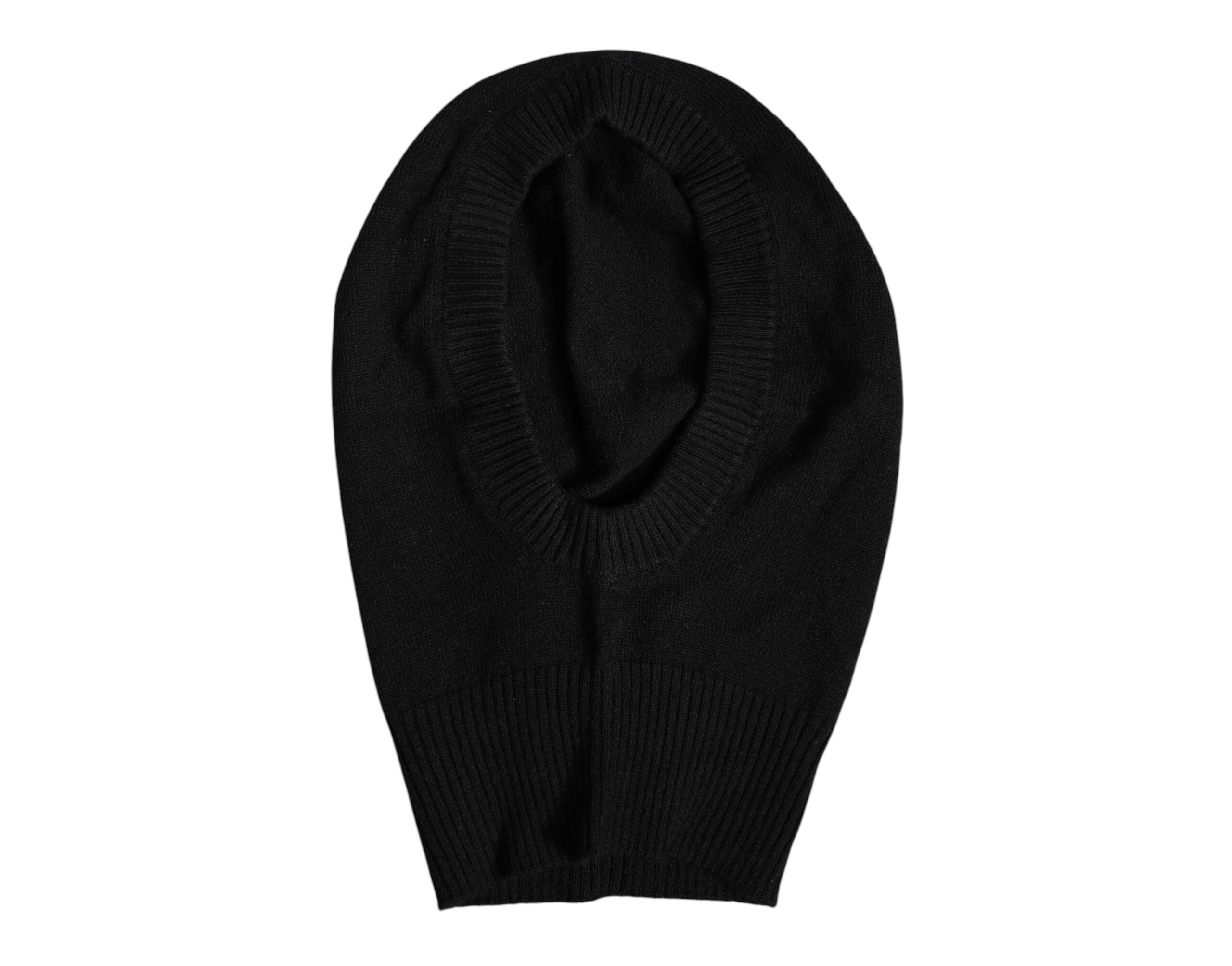 Căciulă cagulă Dolce &amp; Gabbana neagră din cașmir tricotat