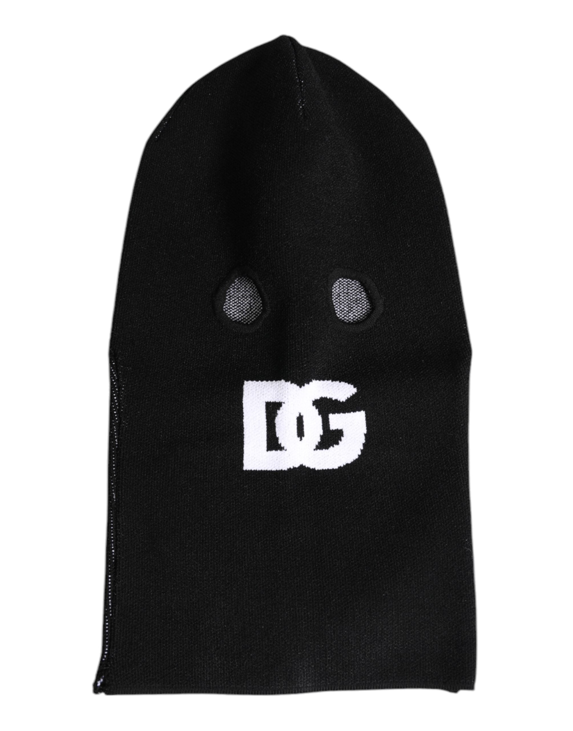 Căciulă cagulă Dolce &amp; Gabbana neagră din cașmir tricotat