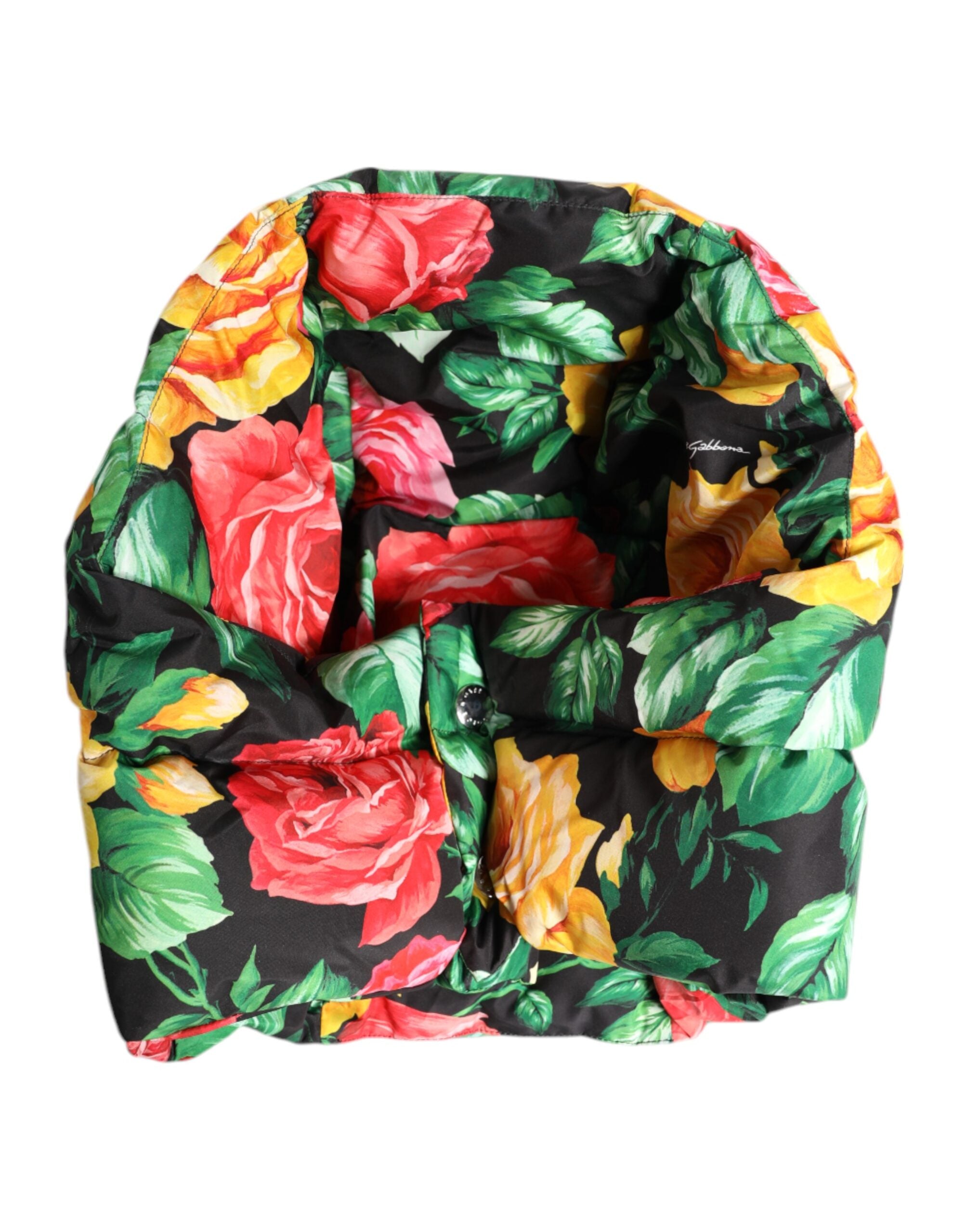 Pălărie Dolce &amp; Gabbana cu imprimeu floral multicolor și înfășurare pe tot capul