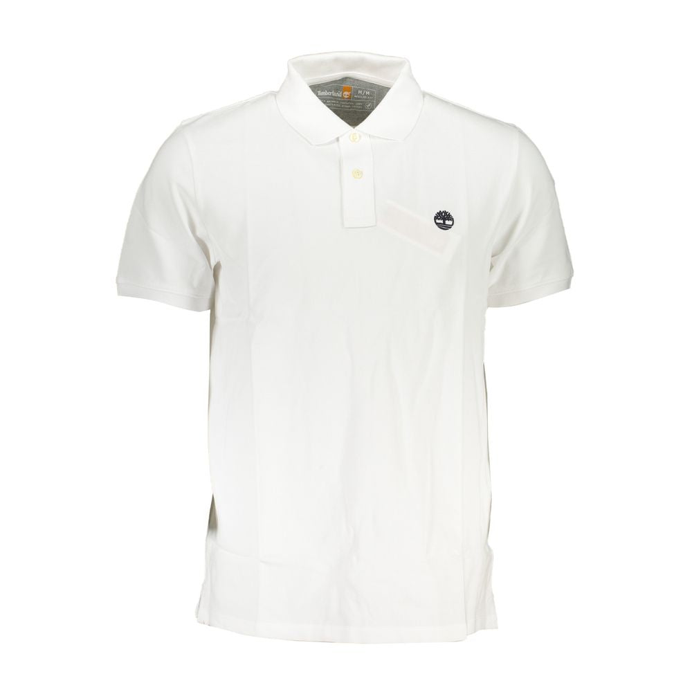 Weißes Poloshirt aus Baumwolle von Timberland
