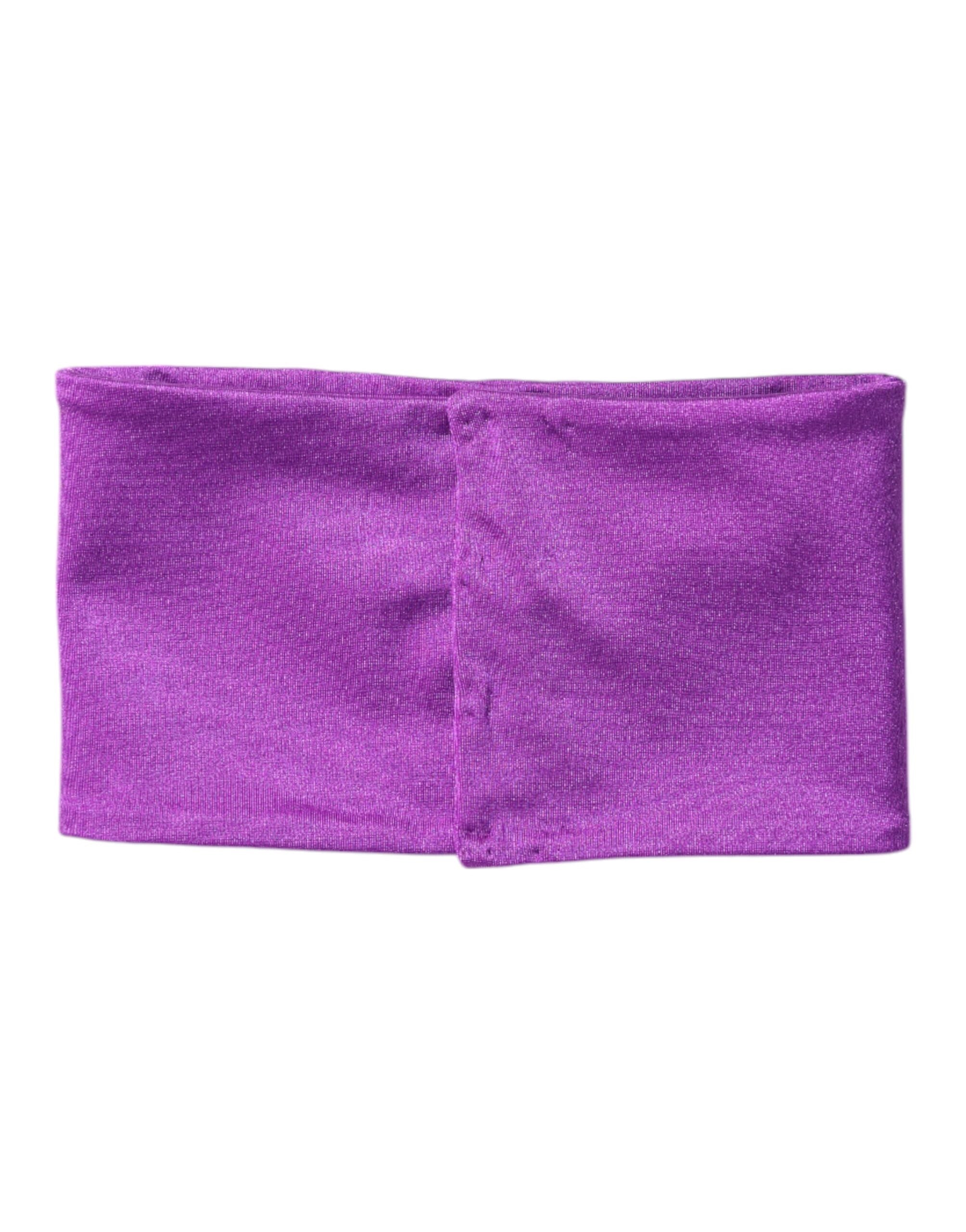 Eșarfă Dolce &amp; Gabbana violet din nailon elastic pentru femei