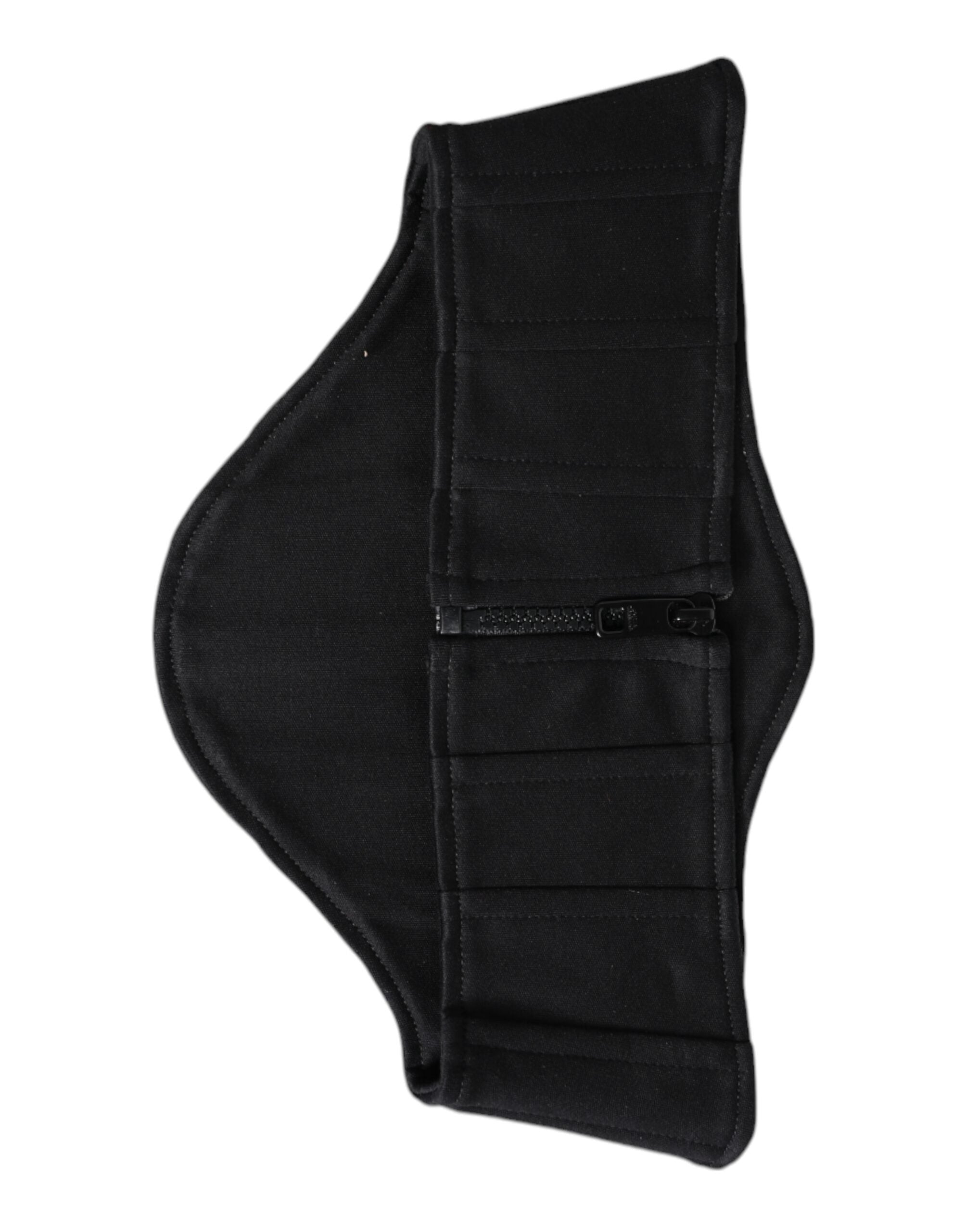 Curea Dolce &amp; Gabbana neagră din bumbac pentru smoking, model cummerbund
