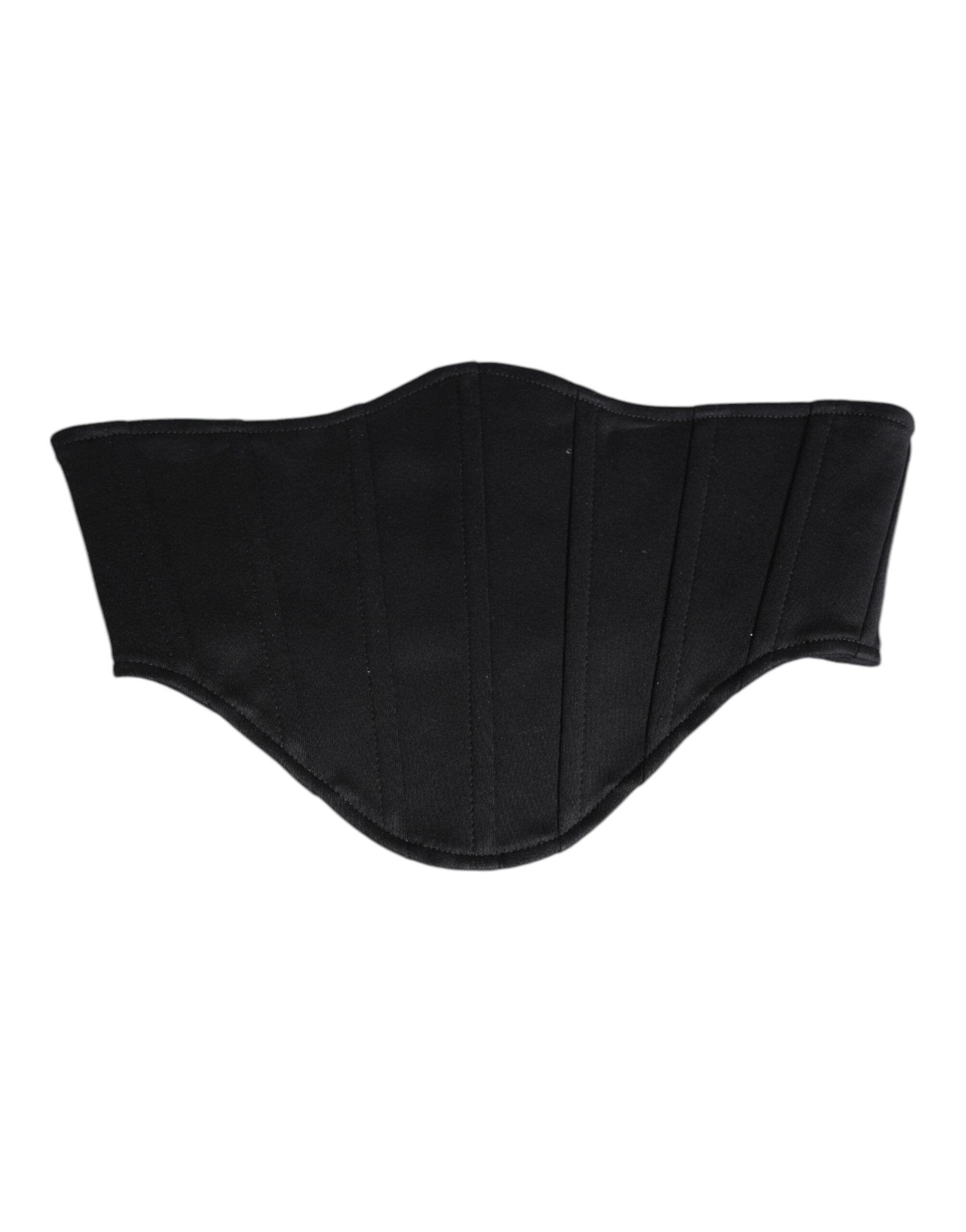 Curea Dolce &amp; Gabbana neagră din bumbac pentru smoking, model cummerbund