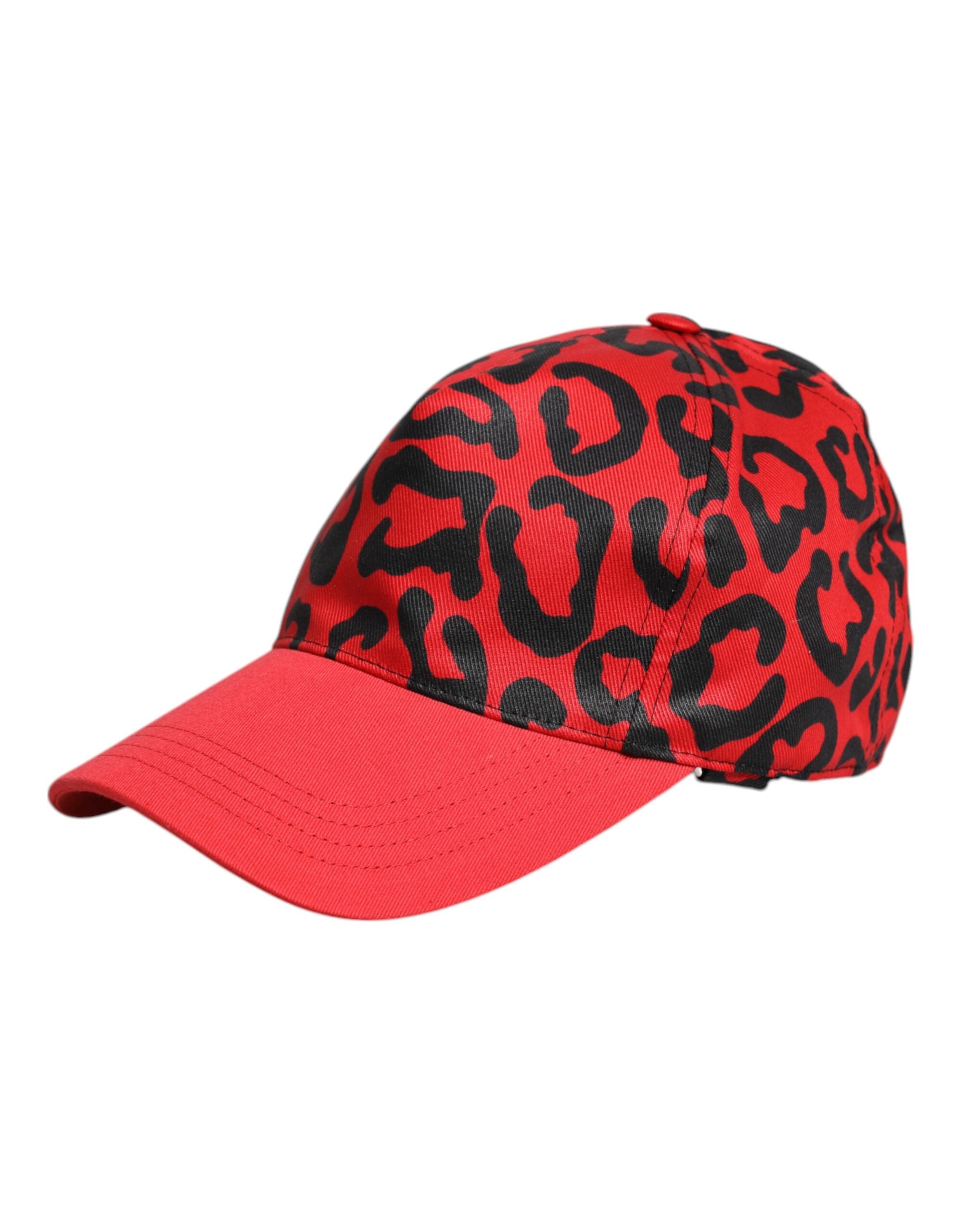 Șapcă de baseball Dolce &amp; Gabbana din bumbac roșu cu 6 panouri pentru femei