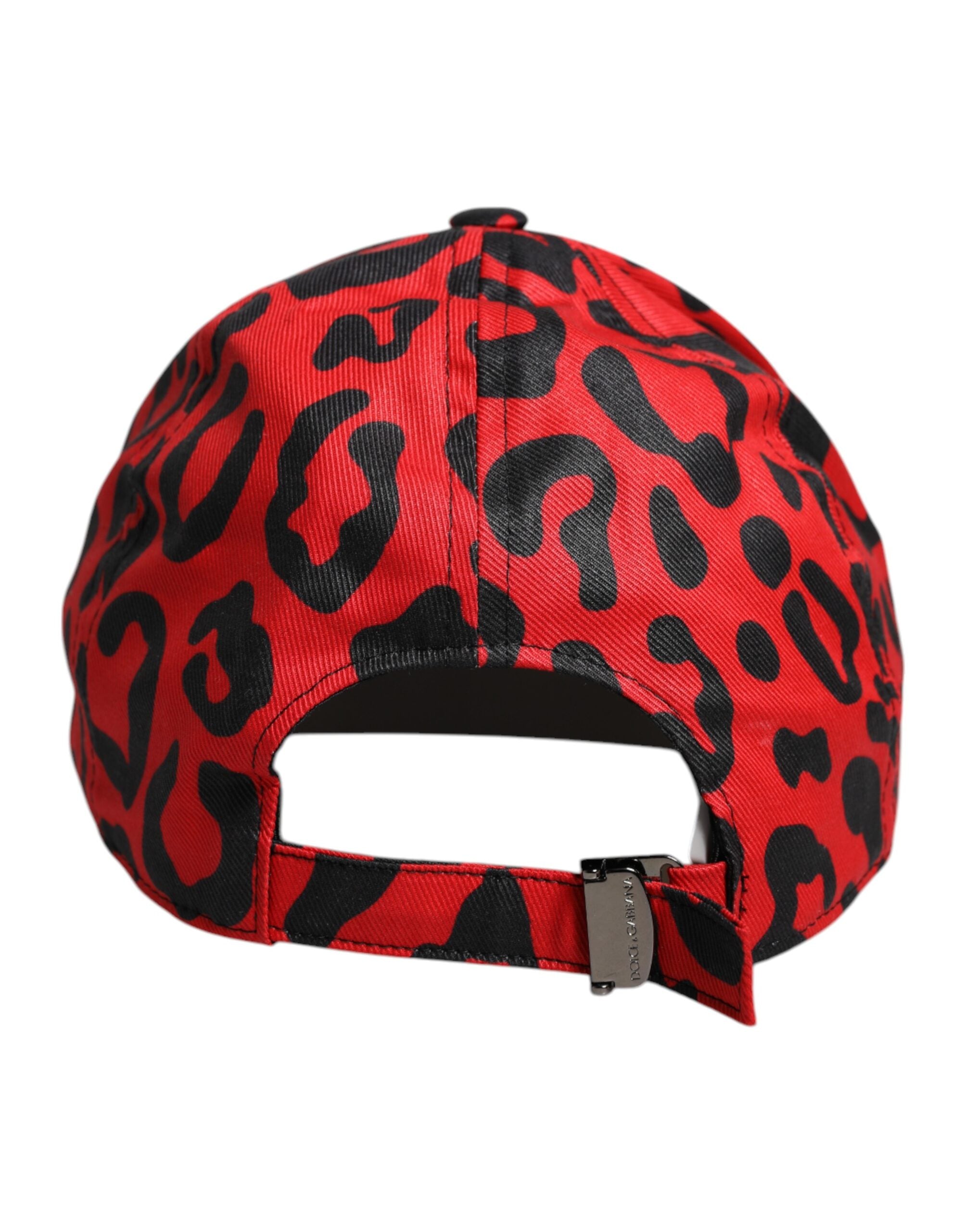 Șapcă de baseball Dolce &amp; Gabbana din bumbac roșu cu 6 panouri pentru femei