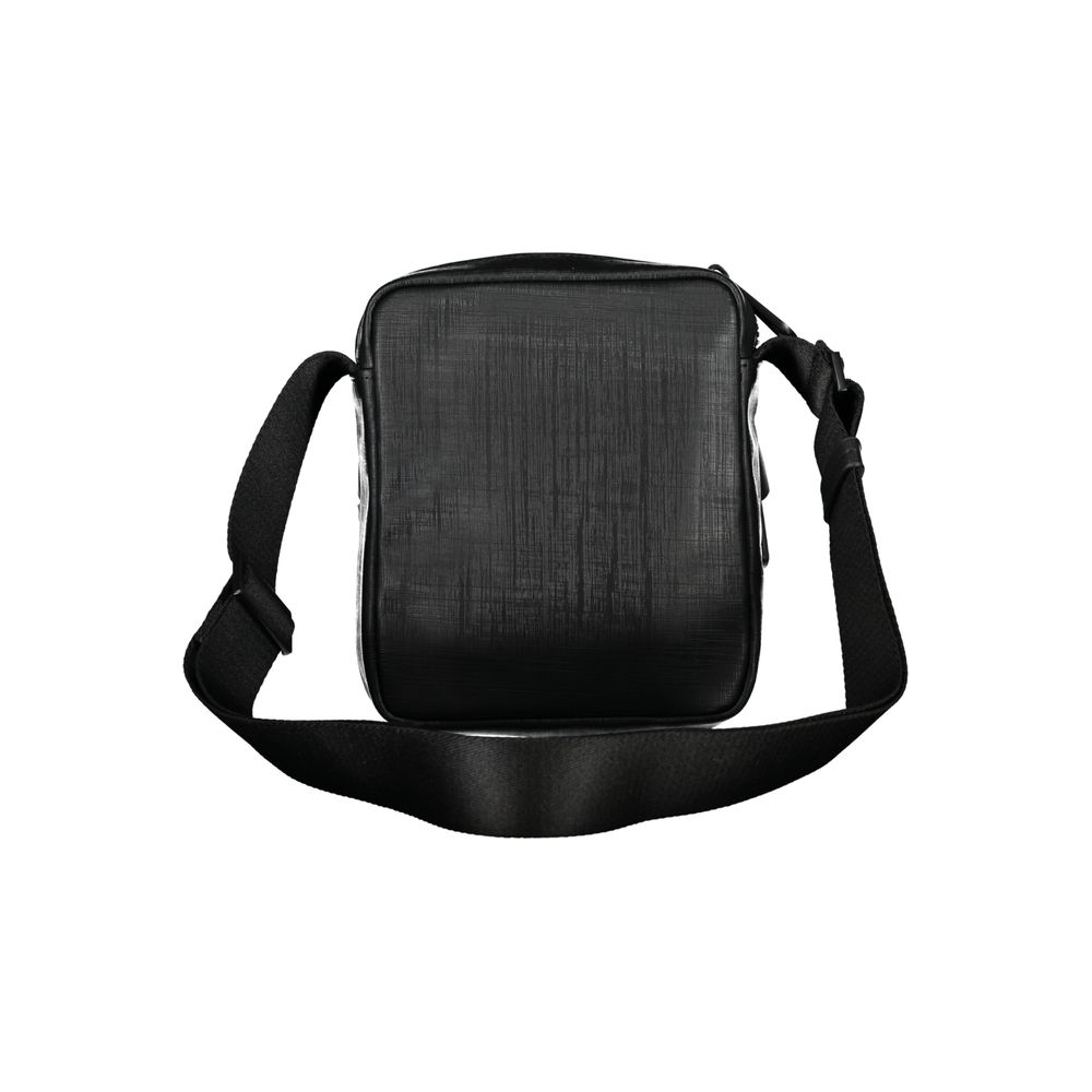 Geantă de umăr elegantă neagră Calvin Klein cu detalii contrastante