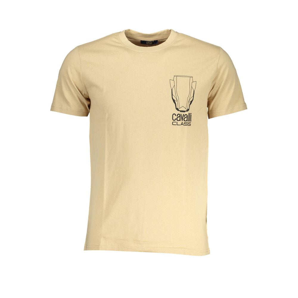 Tricou Cavalli Class bej din bumbac
